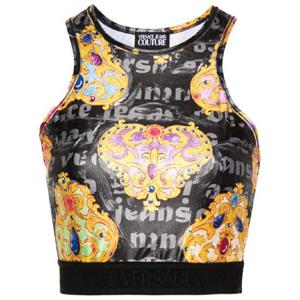 25 FW 베르사체진스꾸뛰르 프린트 크롭 탑 76HAM227JS348 TP432122570