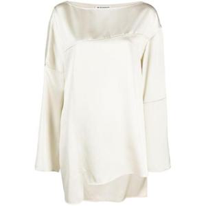 25 FW 질샌더 절개선 디테일 크레이프 블라우스 J01NC0135J65112 TP432623602