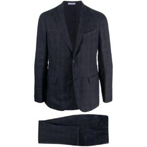 25 FW 볼리올리 체크 패턴 리넨 싱글 브레스티드 수트 N12R2QSB3424 TP432077266