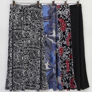 스커트 치마 여성 빅사이즈 쿨 패턴 나염 롱 3070145S 505