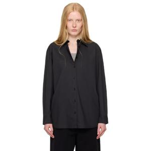 25 FW 토템 여성 블랙 클래식 텀블 셔츠 252771F109001