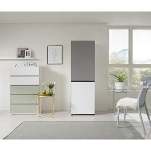 데코라인 비크 주방 수납장 베란다 냉장고장 다용도 그릇장 600 그레이 방문설치