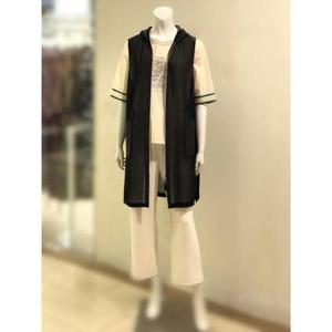 벨리시앙 세이브존01 백플랩 쉬폰 후드 베스트 VT5203