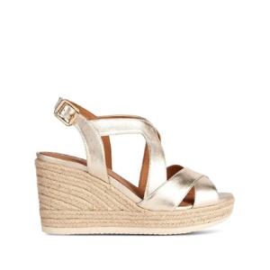 25 FW 제옥스 메탈릭 레더 웨지 샌들 D35GVC000CF TP438845099