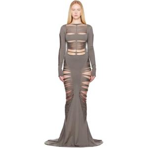 릭오웬스 원피스 그레이 할리우드 루나 맥시 드레스 251232F055040