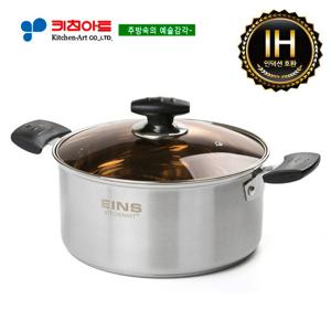 키친아트 아인스(IH) 스테인레스냄비 22CM양수