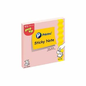 아트박스/오피스큐 프린텍 P7676P 스티키노트 팝업리필 핑크 76X