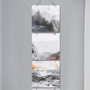 아트박스/꾸밈 nn938-멀티아크릴액자_가을을담은산수화(4단소형)