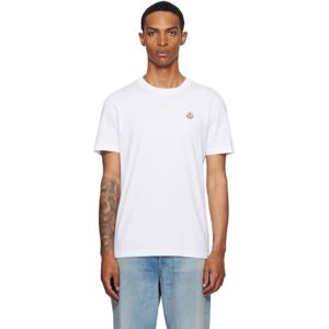 25 FW 몽클레어 남성 멀티컬러 로고 패치 코튼 티셔츠 세트 252111M213058