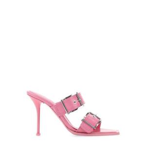 Alexander McQueen 버클 디테일 힐 샌들 709990WHSWD 5482 TP934815429