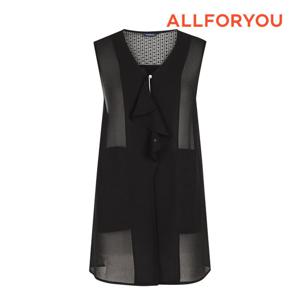 [올포유] 여성 러플 장식 쉬폰 베스트 ALVEN4311-199