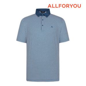 [올포유] 남성 기하학 프린트 카라 반팔 티셔츠 AMTYN3401-904
