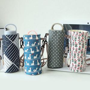 텀블러백 미니 캔버스 에코백 가방 크로스 커피