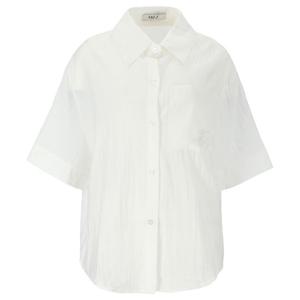 [에이비에프지]카라넥  솔리드 마 반팔 블라우스 APZ2HBZ1E