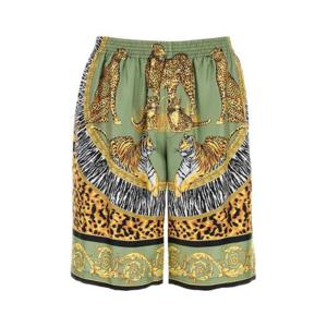 Versace 패턴 프린트 엘라스틱 웨이스트밴드 쇼츠 10024761A15792 5G610 TP945629317