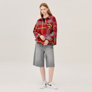 [베네통]마르고 체크 블라우스 BABLF1541