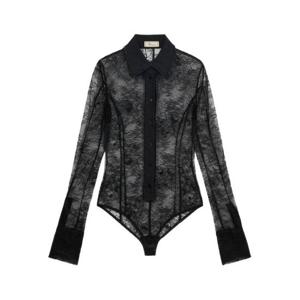 블루마린 바디수트 티셔츠 A522C391A N0990 Black