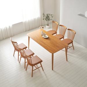 트리플 자연원목 6인식탁세트 (의자6개) 170cm T205