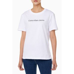 [캘빈클라인 진]여성 인스티튜셔널 로고 스트레이트핏 반팔 티셔츠 47AB805