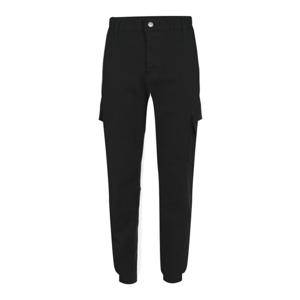 남자 뒷밴딩 사방스판 카고 조거팬츠 NE-PTA-Q006-검정