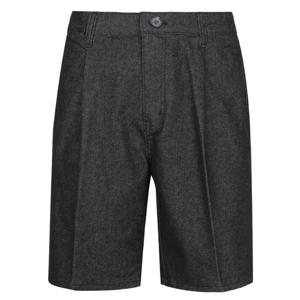 남자 여름 히든밴딩 핀턱 스판 청 반바지 NE-JEH-Q016-흑청