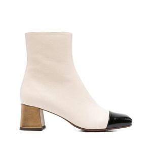 25 FW 치에미하라 메탈릭 블록 힐 캡 토 앵클 부츠 55mm VOLKIRIA47 TP441039238