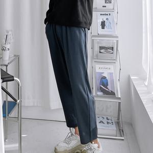 [리빌모아]남자 베이직 9부 스판 밴딩 팬츠 5C-PTA-Q073-연카키