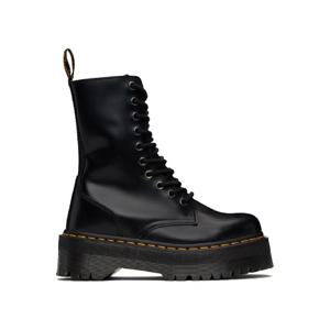 닥터마틴 미디부츠 블랙 제이든 스무스 가죽 플랫폼 부츠 252399F114000