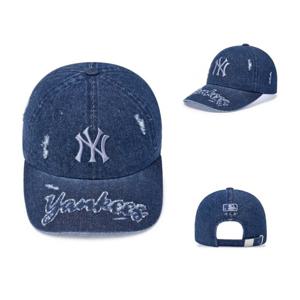MLB 공용 빈티지 디스트로이드 데님 언스트럭쳐볼캡 뉴욕양키스 (3ACPV195N-50NYL)