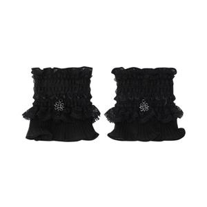 [세인트앤드류스]여성 플리츠 블록 레이스 커프스 (821E1AC054BK)