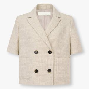 [지컷]숏 슬리브 더블 버튼 자켓 (7295210102)