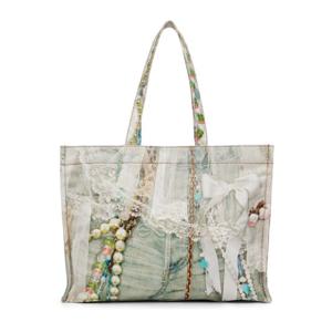 25 FW 아크네 여성 멀티컬러 로고 숄더 토트백 252129F049003