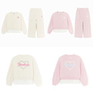 [MLB키즈DB] 스트릿 하트 여아 레이어드 맨투맨세트 2종 택1 (7FS2H0154)