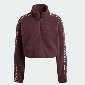 [아디다스(퍼포먼스)]여성 후리스 아노락 애니멀 3S 루즈핏 반집업 재킷 IY5010