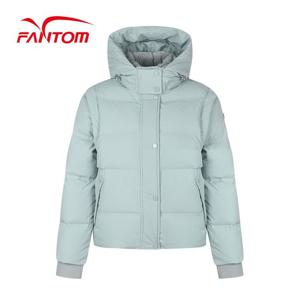[팬텀] 여성 소매 탈부착 후드 덕다운 점퍼