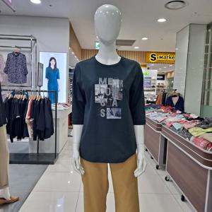 [피에이티]7부 원포인트 티셔츠 1L65302-US