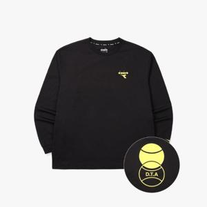 디아도라긴팔티 AQS D5121TRL31BLK DTA 테니스볼 긴팔 티셔츠 BLACK