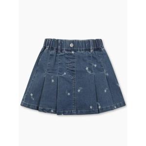 [베네통키즈]5F-별 전판 데님 플리츠 스커트/QASK03541