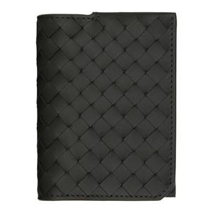 25 FW 보테가베네타 남성 그린 인트레치아토 피콜로 플랩 카드 지갑 252798M163006