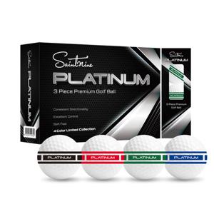 세인트나인 플래티넘 3피스 4컬러 리미티드 컬렉션 고반발 저압축 골프공 12구