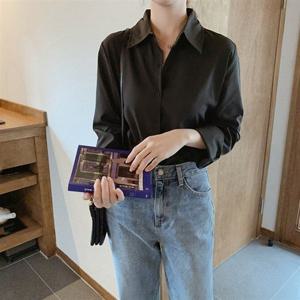 데일리 셔츠 의류 모던 무채색 LK-S013 여성 루즈핏