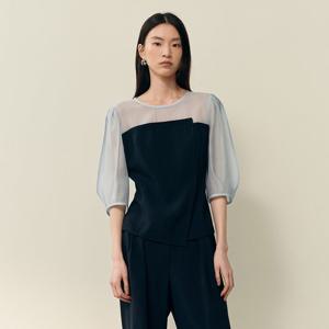 [TAG 270000원][케이엘바이린] 라이킨 반팔 블라우스 KWBLOE4200