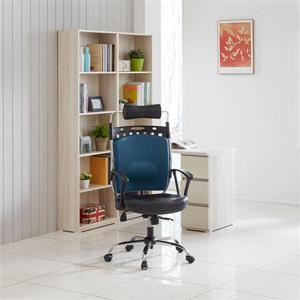 우아미가구 유인 사무실 학생 헤드레스트 요추 의자 스틸형