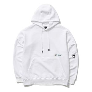 [OFFROAD] 면 백프린트 후드티 (화이트)_5IE6001