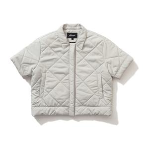 [OFFROAD] 여성 폴리 숏슬립 퀼팅 패딩 점퍼 (그레이)_5I81325