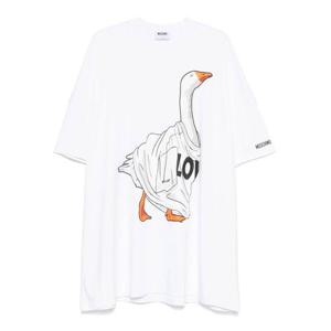 모스키노 미디 원피스 J04515542 1001 White