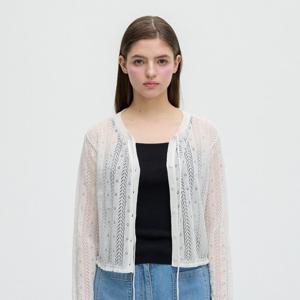 [올리브데올리브]넥 리본 타이 스카시 가디건 OK5MD430