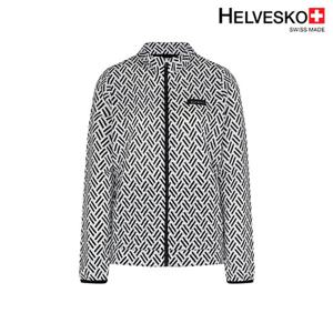 헬베스코 여성 집업 헤링본 패턴 메쉬 자켓 H2MWJP663