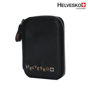 헬베스코 로고장식 천연소가죽 머니지갑 H2AUMW049