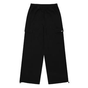 에꼴리에 세이브존03 틴톡 와이드핏 카고 스트링 바지 24QT752-BK